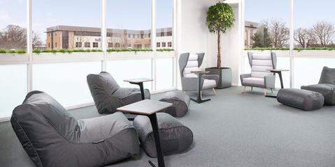Gymshark integrates ambient lounge® lifestyle zones in their UK & Hong Kong offices. Work, Rest, Play & Train.