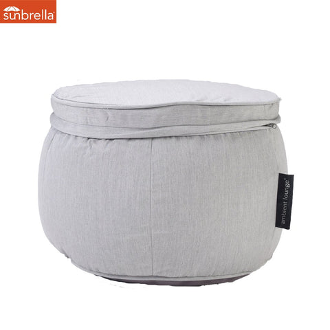 Wing Ottoman - Maldives Grey (Sunbrella)