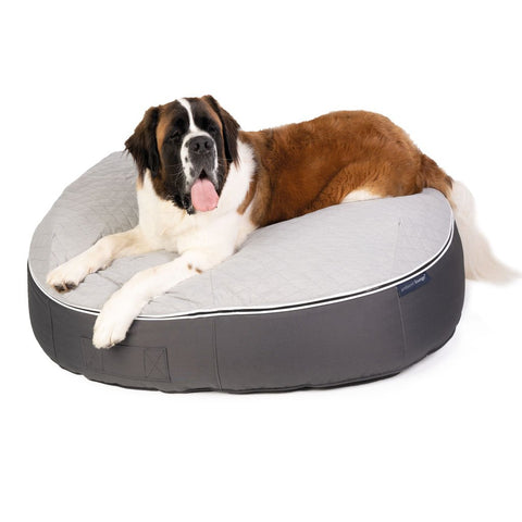 (XXL) Premium ThermoQuilt Dog Bed (grey)