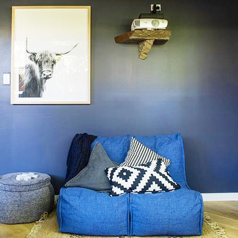 Twin Couch - Blue Jazz