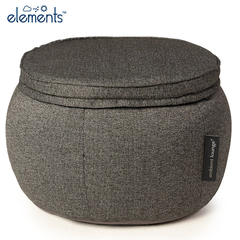 Wing Ottoman - Titanium Weave