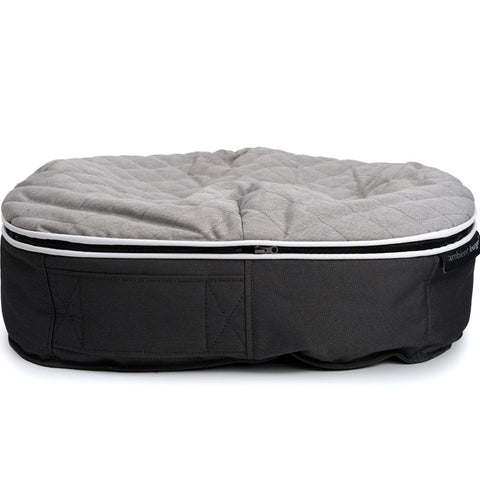 (XXL) Premium ThermoQuilt Dog Bed (grey)