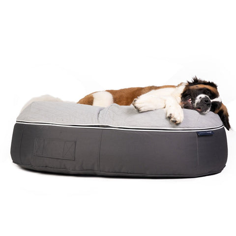 (XXL) Premium ThermoQuilt Dog Bed (grey)