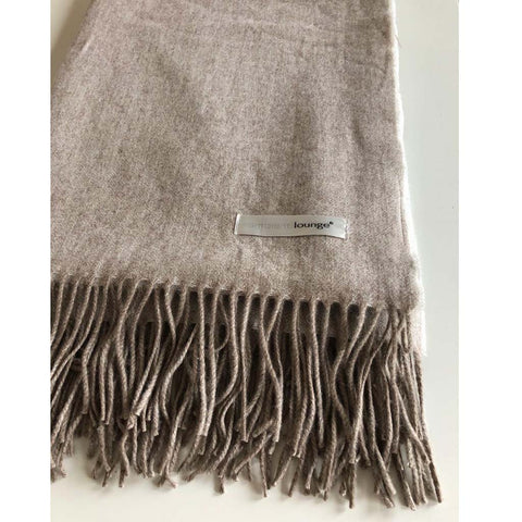 Throw - Australian Wool Throw - Camel Tea