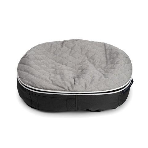 (M) Premium ThermoQuilt Dog Bed (grey)