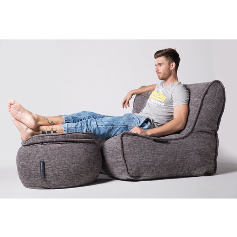 Wing Ottoman - Luscious Grey