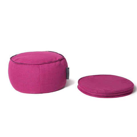 Wing Ottoman - Sakura Pink