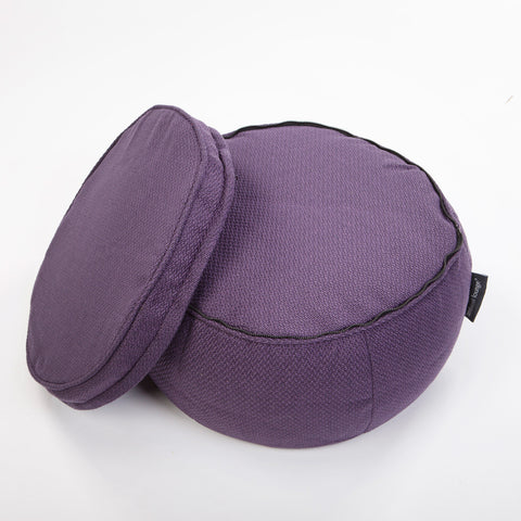 Wing Ottoman - Aubergine Dream