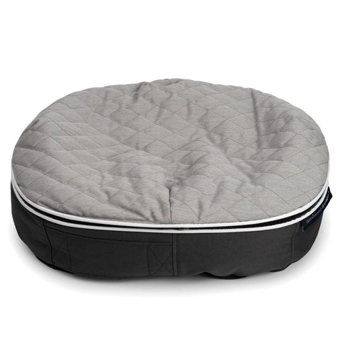 (XXL) Premium ThermoQuilt Dog Bed (grey)