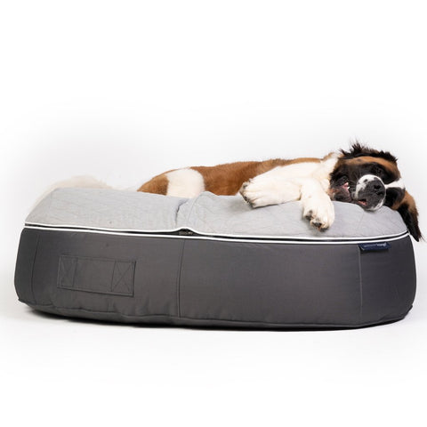 (XXL) Premium ThermoQuilt Dog Bed (grey)