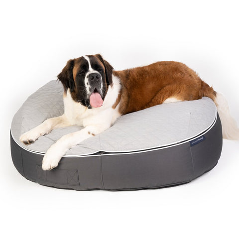(XXL) Premium ThermoQuilt Dog Bed (grey)