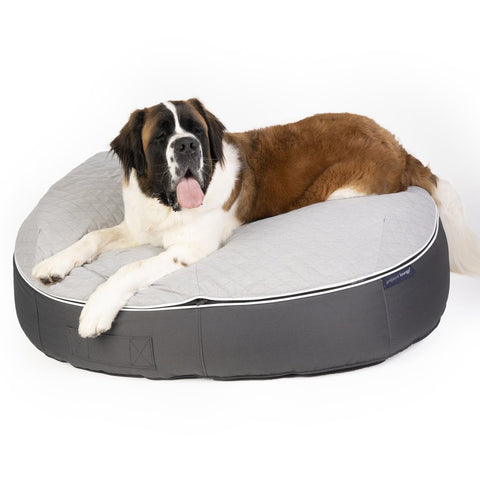 (XXL) Premium ThermoQuilt Dog Bed (grey)