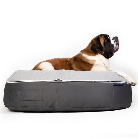 (XXL) Premium ThermoQuilt Dog Bed (grey)